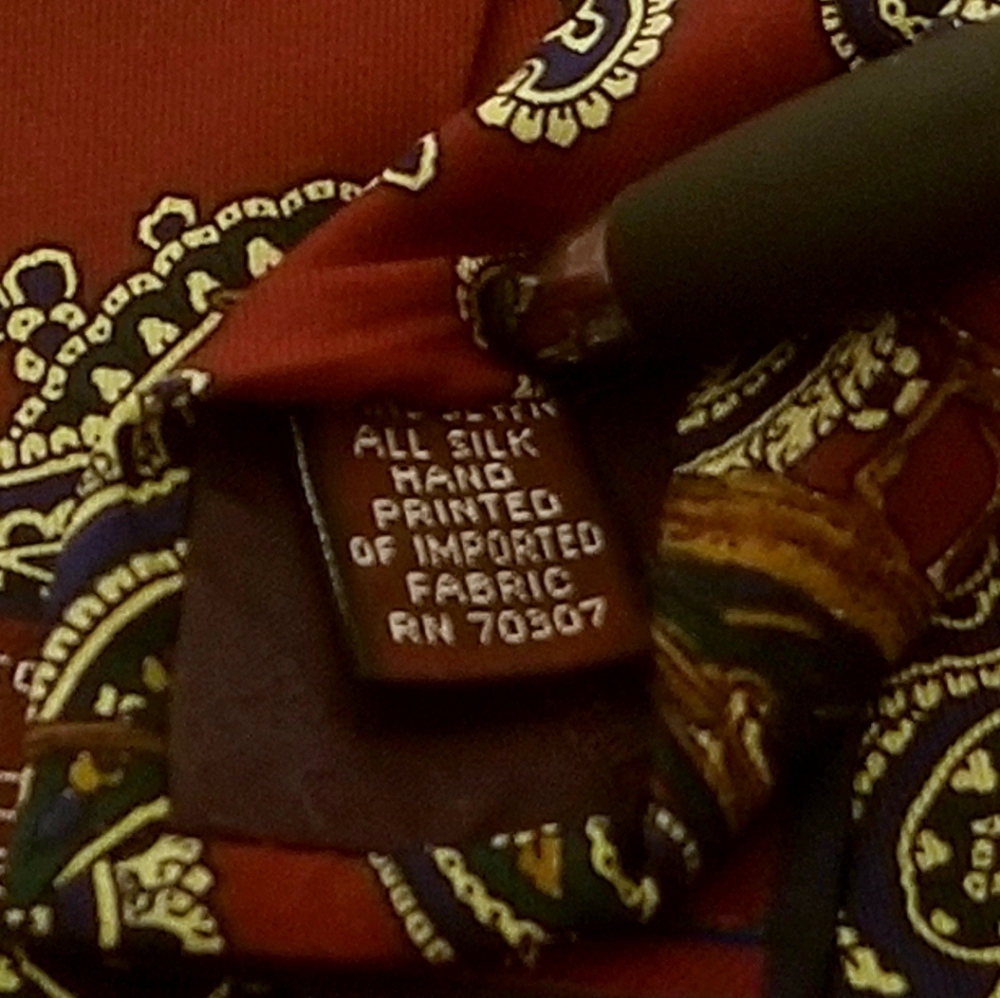 Jos A Bank Executive Collection Silk Paisley Tie - Picture 5 of 5